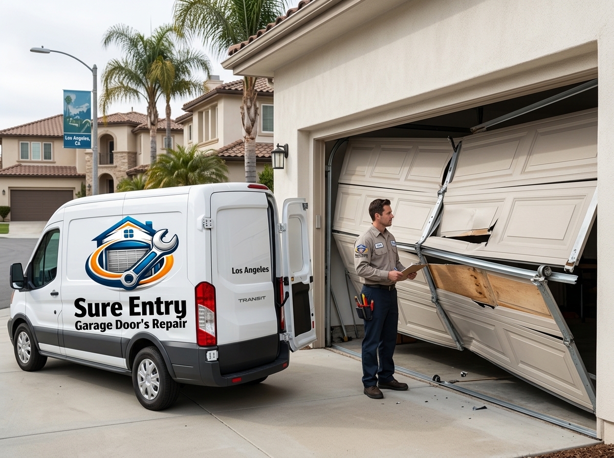 Off Track Garage Door Repair in Los Angeles